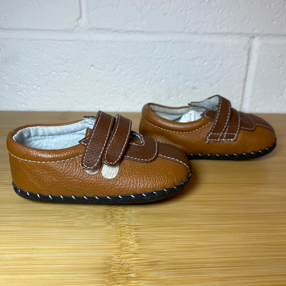 Pediped Leather Brown Loafer  Baby Shoe 6-12m